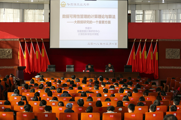 哈尔滨工业大学李建中教授应邀来我校做学术讲座